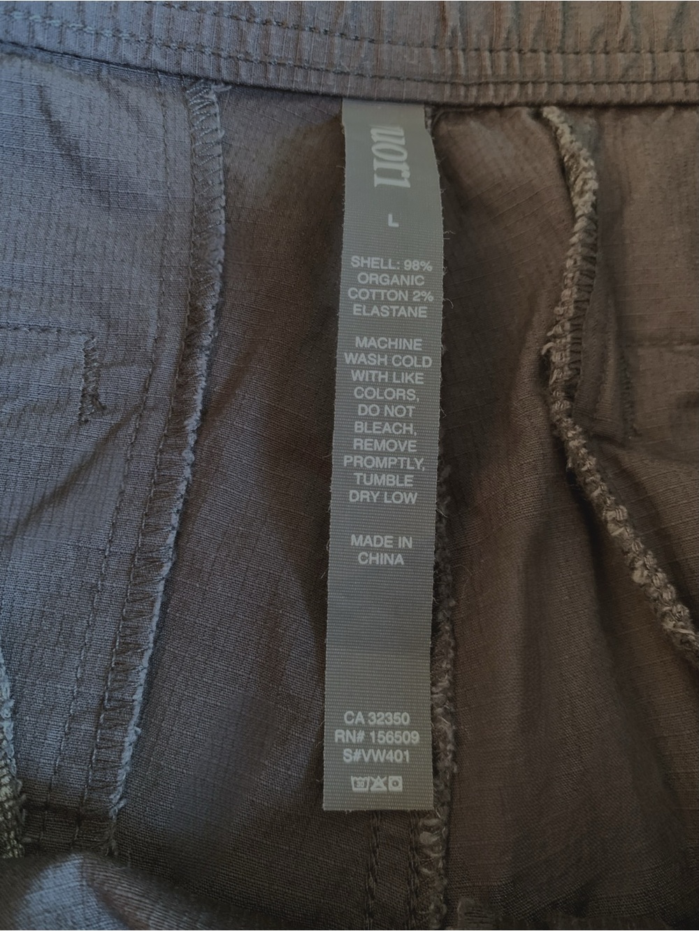 Vuori Ripstop Pants VW401 Charcoal Gray Utility Hiking Pants Ankle - Picture 7 of 7